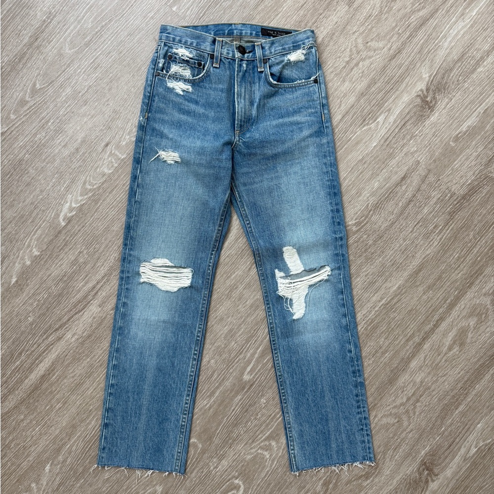 Rag & Bone Distressed Ankle Jeans